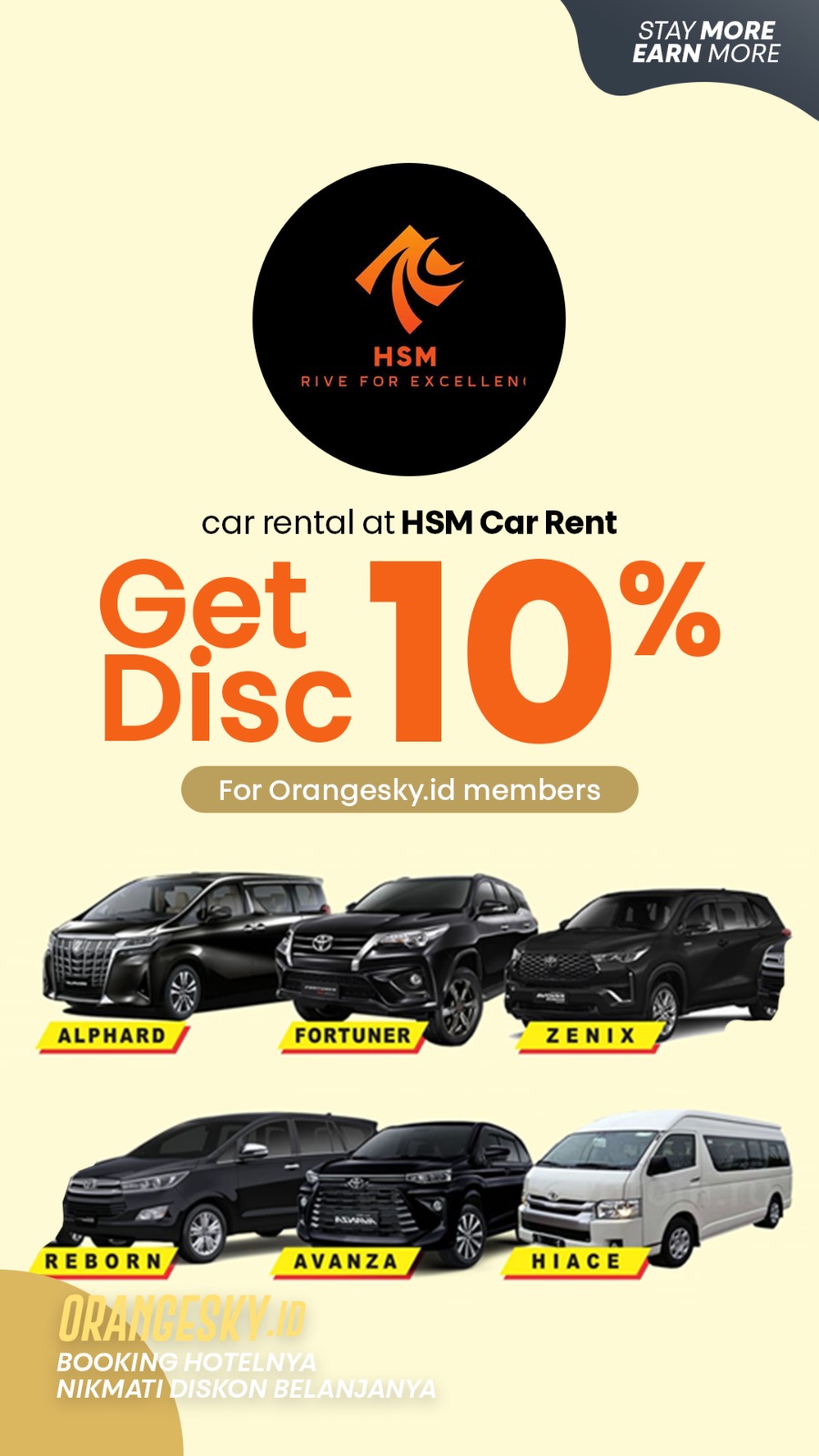 GET 10% DISCOUNT FOR ORANGESKY.ID MEMBER!